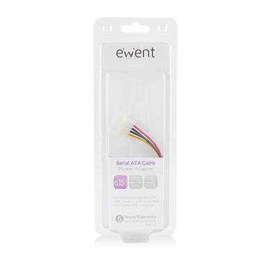 Bekijk afbeelding 2 van EWENT SATA Power Adapter Cable 0.15 Meter